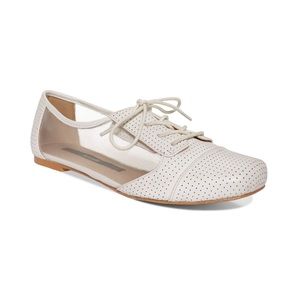Women's Kensie White Darryl Oxford Flats